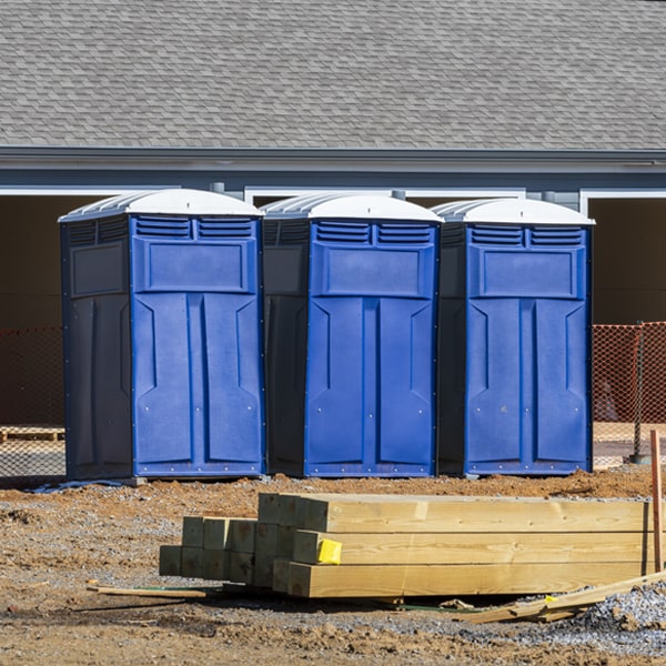 how often are the porta potties cleaned and serviced during a rental period in Volcano